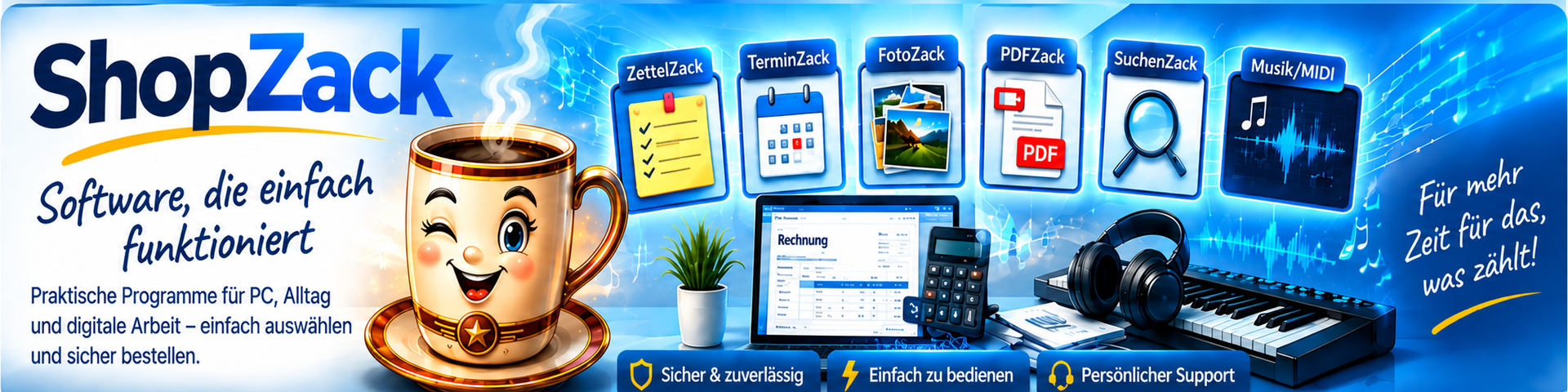 SeitenZack auf Computer und Smartphone