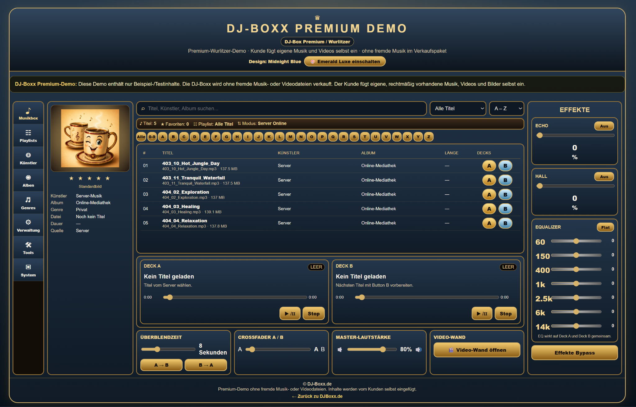 DJBOXX Server-Version