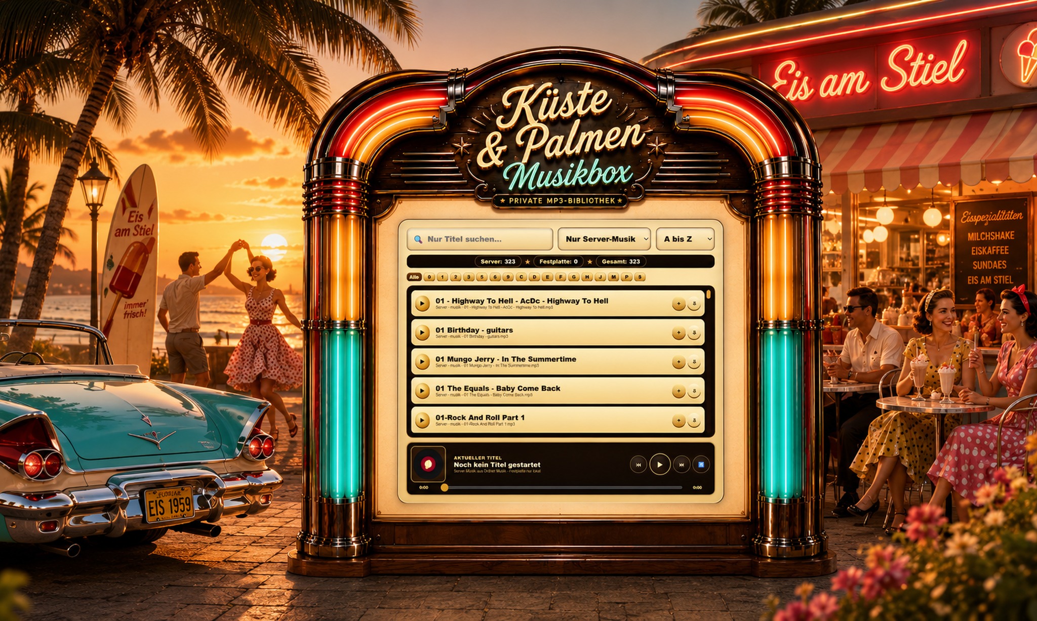 Wurlitzer Server – Küste & Palmen